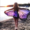 thumbnail image 5 of Women Pixie Fairy Beach Scarves Wraps Colorful Soft Fabric Butterfly Wings, 5 of 5
