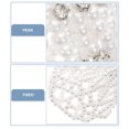 thumbnail image 3 of Miangastore Perle Élastique en Crochet pour Cheveux avec Design en Strass pour Performance de Danse Blanc, 3 of 8