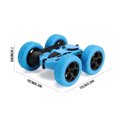 thumbnail image 2 of SIYTUAU Childrens Rechargeable Stunt Car With Double Sided 360 Rotating Tumbling Twisting Led Lights Blue Color Plastic Construction Remote Control Play Vehicle Blue, 2 of 8