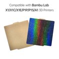 thumbnail image 2 of Mistaha 3D Printer Accessory: PEI Build Plate Sheet for Tochu X1/X1C/X1E/P1P/P1S/A1 Spring Steel Printing Surface 257x257mm - Compatible with Various Models, 2 of 6