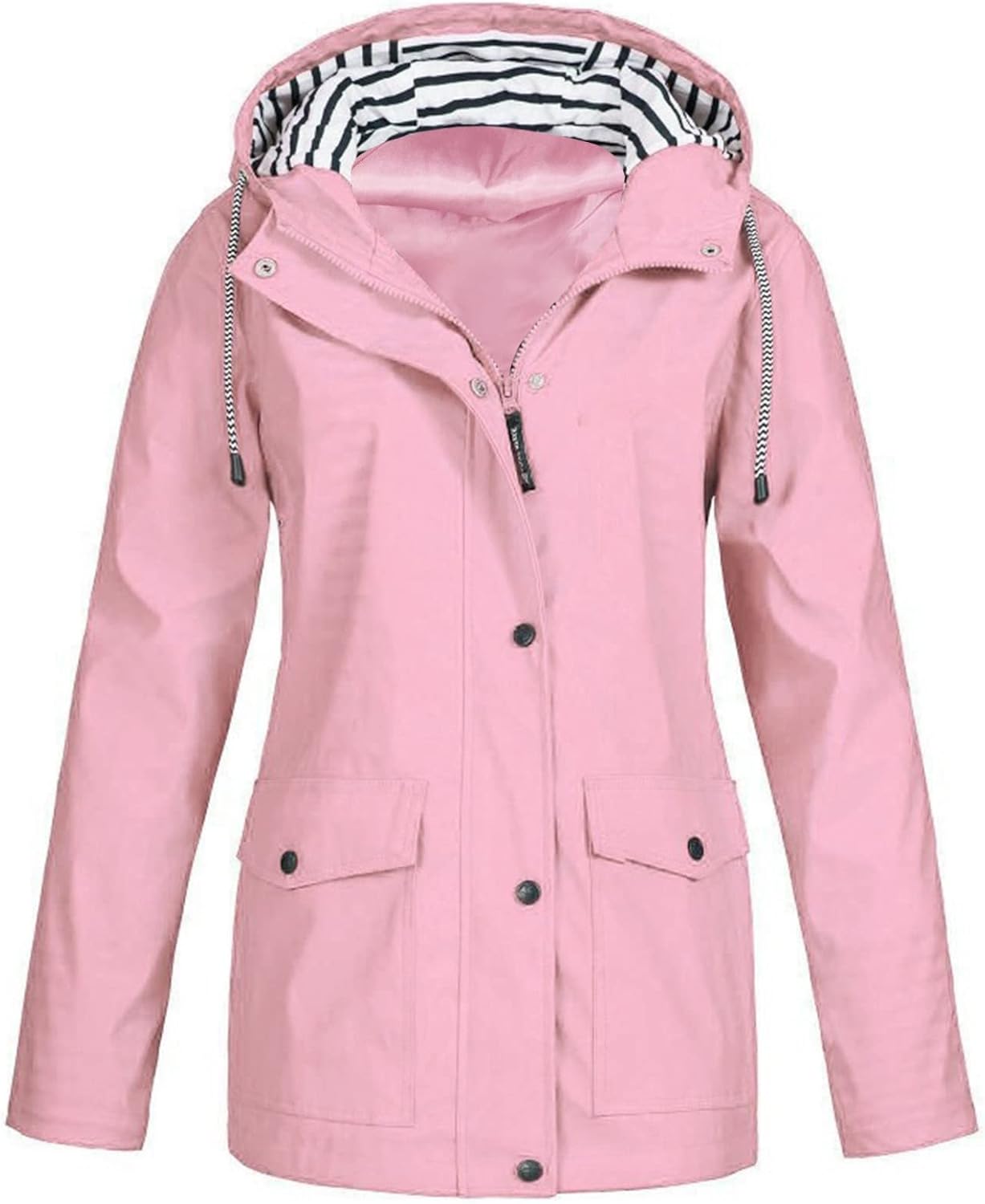 Imperméable pour Femmes, Manteau de Pluie Coquille Souple, Extérieur, Respirant, Compactable, Transition, Manteau Léger avec Capuchon pour le Printemps, l'Automne, Randonnée, Randonnée, Cyclisme