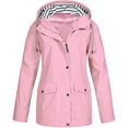 thumbnail image 1 of Women’s Waterproof, Softshell Rain Jacket, Outdoor, Breathable, Packable, Transition, Lightweight Jacket with Hood for Spring, Autumn, Hiking, Trekking, Cycling, 1 of 3