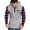 Purple, variant on YUGYXL Mens Quarter Button Hoodies Fashion Plaid Block Color Hooded Sweatshirts Casual Loose Long Sleeve Hoodie Fall Clothes White XXL