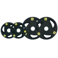 thumbnail image 1 of HAJEX Olympic Rubber Tri-Grip Plates Set 2 inch - 66LB Set - ( 11LB, & 22LB), 1 of 4