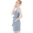 thumbnail image 4 of INSPIRE CHIC Robe Salopette en Denim Classique pour Femmes à Bretelles Ajustables, Coupe Trapèze, 4 of 6