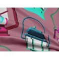 thumbnail image 5 of oneOone Rayon Pink Fabric Retro Lantern Sewing Material Print Fabric By The Yard 56 Inch Wide, 5 of 5