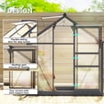 thumbnail image 4 of Outsunny Serre, Serre Chaude à Entrée Piétonne, Panneau PC Transparent avec Porte Coulissante, 4 of 10