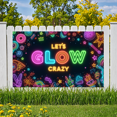 thumbnail image 2 of Neon Lights Glow Party Banner Retro Design Disco Theme for Birthday Party Indoor Decoration Dance Event, 2 of 5
