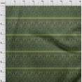 thumbnail image 3 of oneOone Polyester Lycra Fabric Stripe|Leaves & Floral Block Print Sewing Fabric BTY 56 Inch Wide, 3 of 4