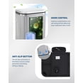thumbnail image 3 of 5L Stainless Steel Step Trash Can – Rectangular Waste Bin with Soft-Close Lid, Removable Inner Bucket, Fingerprint-Resistant Finish and Anti-Slip Base for Bathroom, Kitchen and Office – 21 × 18.8 × 27, 3 of 8