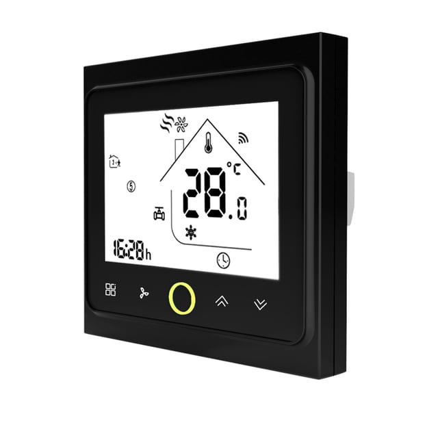 Smart Thermostat 2p/4p Central Air Conditioning Cooling/heating System Room Temperature Controller For Fan Coil ,Easy to Install