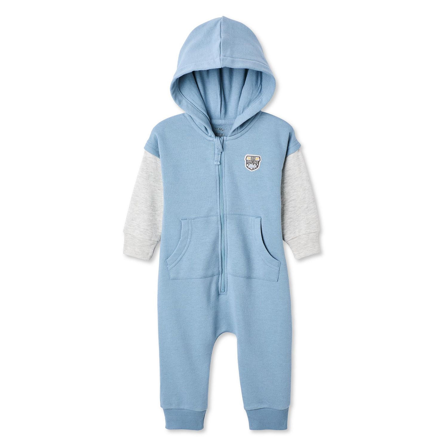 Barboteuse trompe-l’œil en molleton George pour bébés garçons