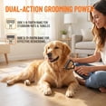 thumbnail image 2 of Outil de Toilettage Pro pour Animaux, Râteau Double Face pour sous-Couche et Peigne de Démattement - Poignée Ergonomique, Réduit la Perte de Poils pour Chiens et Chats à Poils Longs, 2 of 7