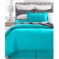 thumbnail image 1 of Ultra Soft 1800 Series 3 PC Striped Duvet Set (Full/Queen, Aqua), 1 of 3