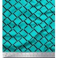 thumbnail image 1 of Soimoi Green polyester Crepe Fabric Brush Stroke Abstract Print Fabric by Yard 42 Inch Wide, 1 of 3