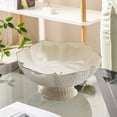 thumbnail image 5 of Dvruxg Multipurpose Kitchen Fruit Bowl with Drainage, Stylish PVC Vegetable Strainer Bowl for Buffets, Round Centerpiece Serving Tray for Parties and Gatherings, 5 of 5
