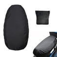 thumbnail image 2 of Motorcycle Rain Seat Cover Universal Flexible Waterproof Saddle Cover Black, 2 of 5