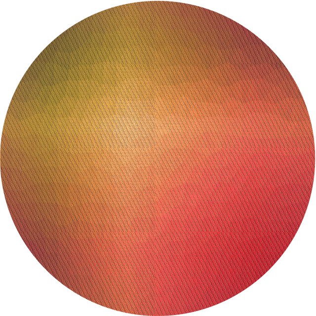 Ahgly Company Tapis Rond Lavable en Machine Intérieur Transitionnel Orange, 8 Pieds Rond