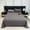 Grey, variant on Holiday Gifts! Gspmoly Solid Color Bed Sheet Person Bed Sheet Washed Cotton Quilt Sheet Holiday Gifts
