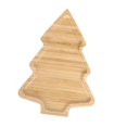 thumbnail image 2 of Wood Serving Tray Xmas Decor Holiday Festivals Wooden Food Dish Decorations Tree, 2 of 9