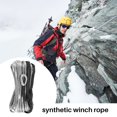 thumbnail image 2 of Synthetic Winch Rope, Grey1/4 x 50Ft Synthetic Winch Rope Line Cable for ATV SUV Truck Boat Winch, 2 of 10