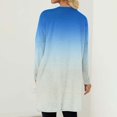 thumbnail image 4 of Timegard Women Long Sleeve Tops with Pockets Round Neck Casual Trendy T Shirts Gradient Color Comfy Basic Shirts, 4 of 7