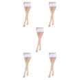 thumbnail image 2 of maskred Soft And Comfortable Tights High Stocking Stretchy Warm Fashionable Easy To Wear Nylon Compression Stockings Open Toe-Skin Color XL 5Set, 2 of 6