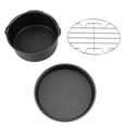 thumbnail image 3 of Fryer Accessories Set, Durable Air Fryer Accessories Set 3 In 1 Air Fryer Accessories Parts, For Air Frying Kitchen Keep Warm Roasting, 3 of 8