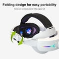 thumbnail image 4 of jinnoda RGB Adjustable VR Head Strap 8000mAh Rechargeable for Meta Quest 3 (White), 4 of 7