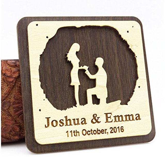 30 Custom Engraved Wooden Magnets Rustic Wedding Save The Date Wooden Magnets Persoanlized Gift