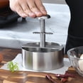 thumbnail image 3 of Stainless Steel Wipes,Hamburger Patties Meat Meat Patty Press Manual Hamburger Press Stainless Steel Meat Patty Press Hamburger Meat Press Kitchen Tool Hamburger Patty Press, 3 of 6