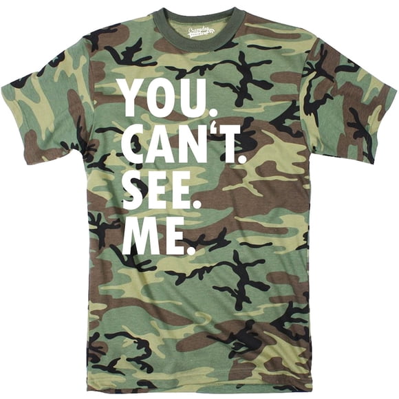Mens You Cant See Me T Shirt Funny Hunting Camouflage Sarcastic Adult Humor Tee