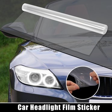 Unique Bargains 12'x79' Car Auto Headlight Film Sticker Clear Taillight Fog Light Vinyl Tint Film Sheet Sticker Wrap Self Adhesive