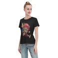 thumbnail image 4 of Women's Basic Short Sleeve T-Shirt One Piece Chopper, 4 of 6