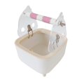 thumbnail image 3 of yingyy Smart Parrot Toilet Stand With Waste Bin And Perch For Interactive Training Versatile At Home To Clean Pink, 3 of 6