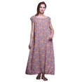 thumbnail image 1 of Bimba Robe de Nuit Imprimée pour Femmes en Rayonne Longue Maxi Robe de Sommeil Robe de Nuit, 1 of 4