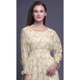 thumbnail image 5 of Bimba Tie-Dye Women Cotton Smocked Boho Renaissance Long Ruffle MaxiDress-XX-Large, 5 of 5