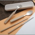 thumbnail image 4 of RKSTN Kitchen Utensils 3pcs/set Spoon Fork Chopsticks Stainless Steel Travel Cutlery Tableware Box Kitchen Utensils, 4 of 4