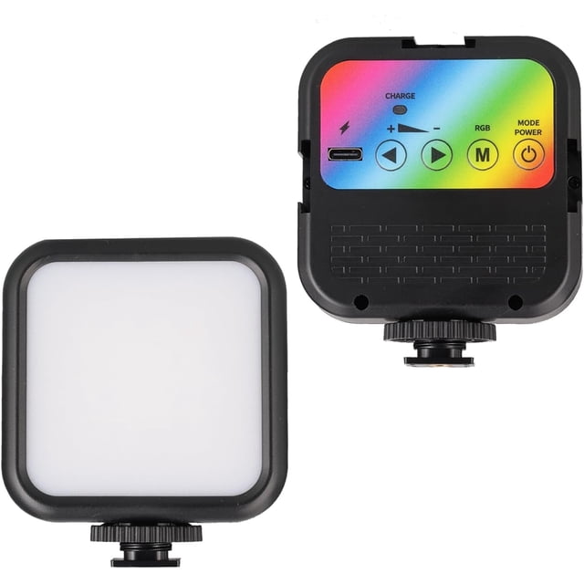 Lumière Vidéo Portable RGB avec 70 LEDs, Compatible avec Nikon D3000, Température de Couleur Réglable, et Batterie Rechargeable Longue Durée