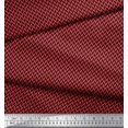 thumbnail image 3 of Soimoi Polyester Crepe Fabric Herringbone Small Print Sewing Fabric Yard 42 Inch Wide, 3 of 3