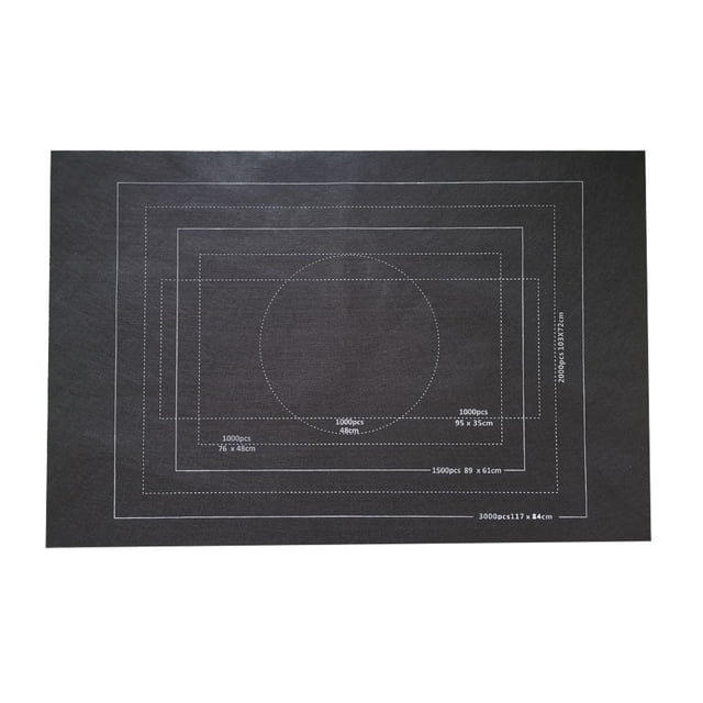 Black Puzzle Roll Up Mat Storage For 3000 Pieces Felt Puzzle Board With Drawstring Bag Non Slip Surface For Jigsaw Puzzle Organization 39.5X59.05 Inches