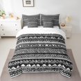 thumbnail image 2 of Western Aztec Bed in a Bag King Size Comforter Set 7 Pieces,Bohemian Striped Bedding Sets Exotic Geometric Sheet Set with Comforter,Tribe Geometry Bed Set, 2 of 6