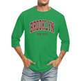 thumbnail image 1 of Oversized Tshirts for Men 3/4 Sleeve Comfortable Crewneck Graduated Color Fit Green Graphic Fall Tees size XXXXL, 1 of 4