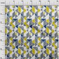 thumbnail image 2 of oneOone Georgette Viscose Fabric Parallelogram & Triangle Geometric Print Fabric BTY 42 Inch Wide, 2 of 4