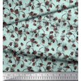 thumbnail image 2 of Soimoi Polyester Crepe Fabric Brush Stroke & Insect Print Fabric by The Yards 42 Inch Wide, 2 of 3