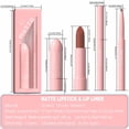 thumbnail image 4 of HHBEAUTY Ensemble Combo Rouge à Lèvres et Crayon Contour des Lèvres 2 en 1 Rouge à Lèvres Imperméable pour Femmes Ensemble de Crayon Contour des Lèvres Rouge à Lèvres Longue Tenue, Stylo Rouge à Lèvres Mat avec Ensemble de Crayon Contour des Lèvres Trousses de Maquillage, 4 of 9