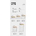 thumbnail image 4 of Ohufall Bamboo Cover Plastic Transparent Storage Tank Airtight Food Storage Containers For Five Grain And Miscellaneous Grain, 4 of 5