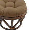 thumbnail image 3 of Blazing Needles 18" Footstool Twill Fabric Cushion-Toffee, 3 of 3