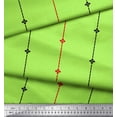 thumbnail image 1 of Soimoi Green Poly Georgette Fabric Pannahazar Jamdani Printed Fabric 1 Yard 42 Inch Wide, 1 of 2