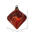 thumbnail image 1 of Vickerman M133218 Candy Glitter Swirl Diamond Decor, 6", Orange, 1 of 2
